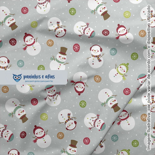 Candy Christmas 04 - Coleção Candy Christmas - Fabricart - 50cm X 150cm