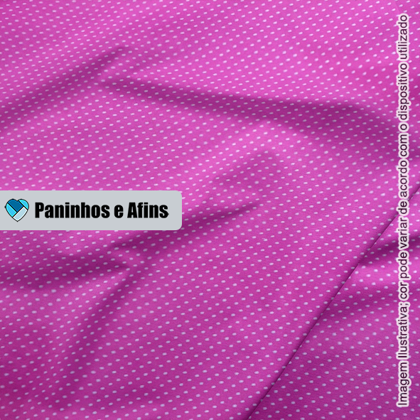 Micro Poá Pink - Coleção Fofurices - Fabricart - 50cm X 150cm  