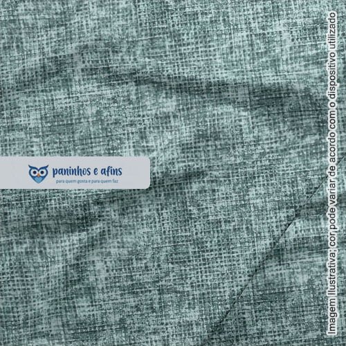 Estonado Azul Piscina - Coleção Estonados - Fuxicos e Fricotes - Digital - 50cm X 150cm