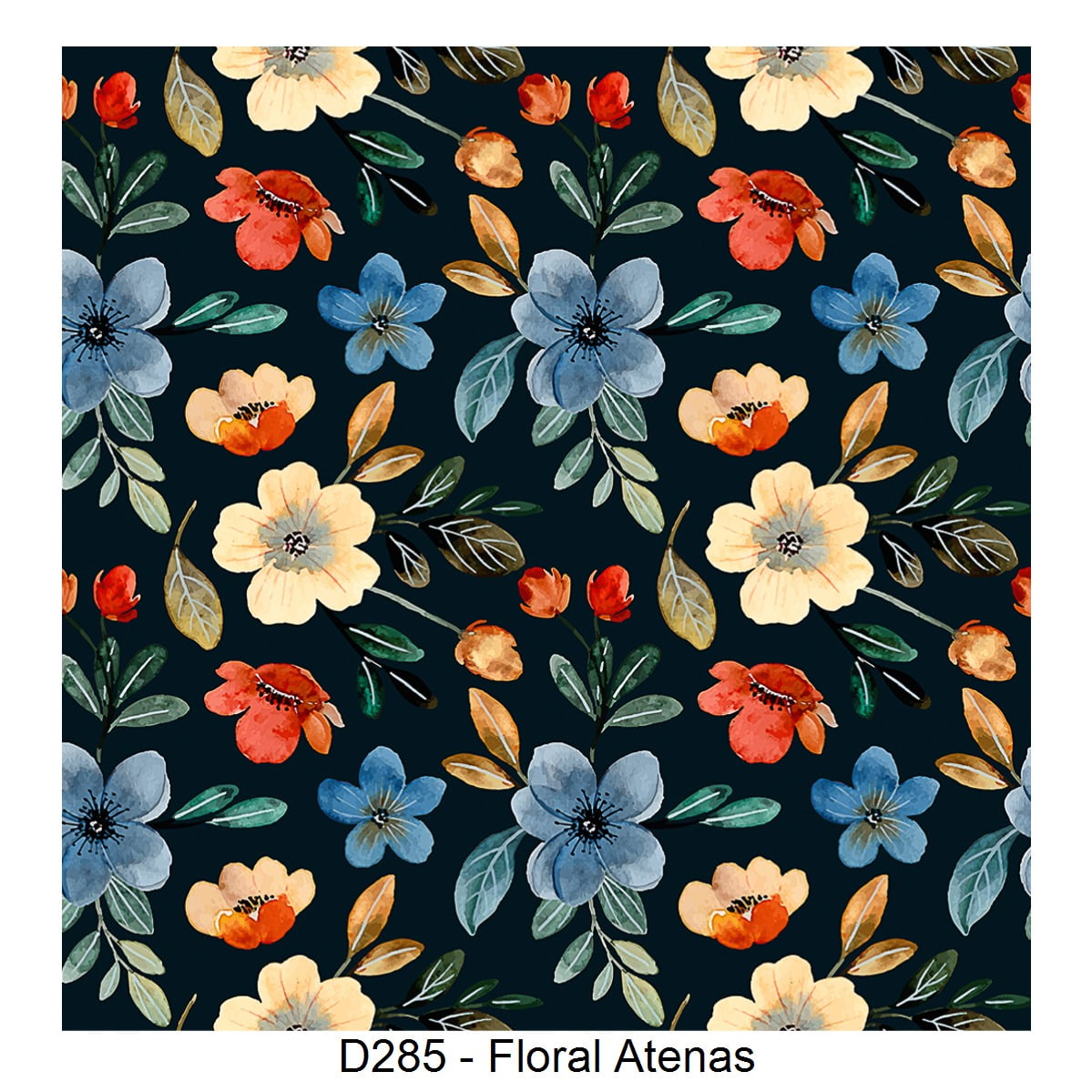 Floral Atenas - Coleção Florais Digitais - Fabricart - Digital - 50cm X 150cm