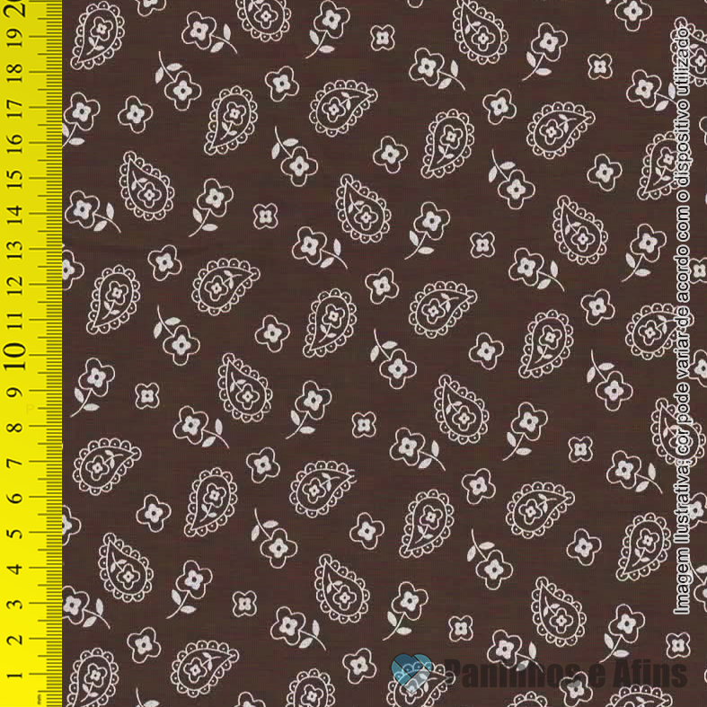 Mini Cashmere Marrom - Basics & Colors - Fabricart - 50cm x150cm