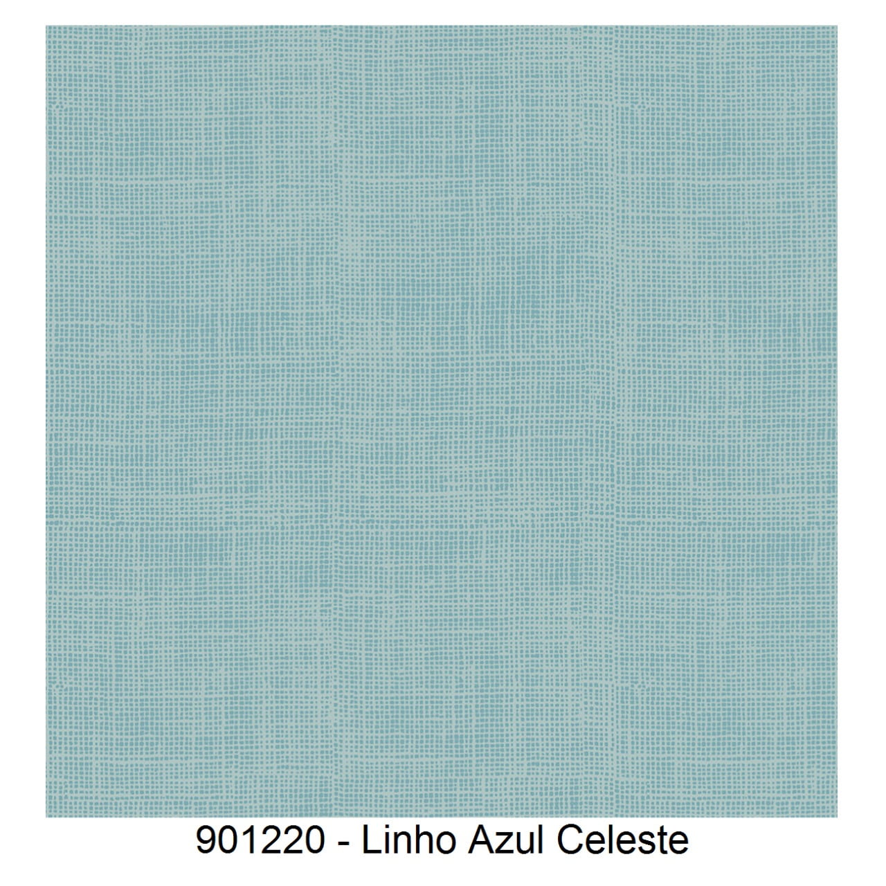 Tricoline com Estampa que Imita Linho - Azul Celeste - 50cm X 150cm