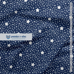 Estrelinhas Azul Marinho - Coleção Basics & Colors - Fabricart - 50cm X 150cm 