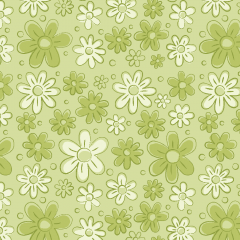Floral Doodle Lemon Grass - Coleção Floral Doodle - Fabricart - 50cm X 150cm