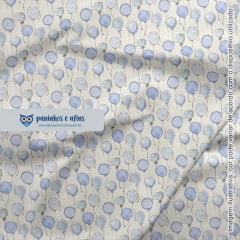 Balões Baby Azul - Coleção Baby Digital - Fuxicos e Fricotes - Digital - 50cm X 150cm