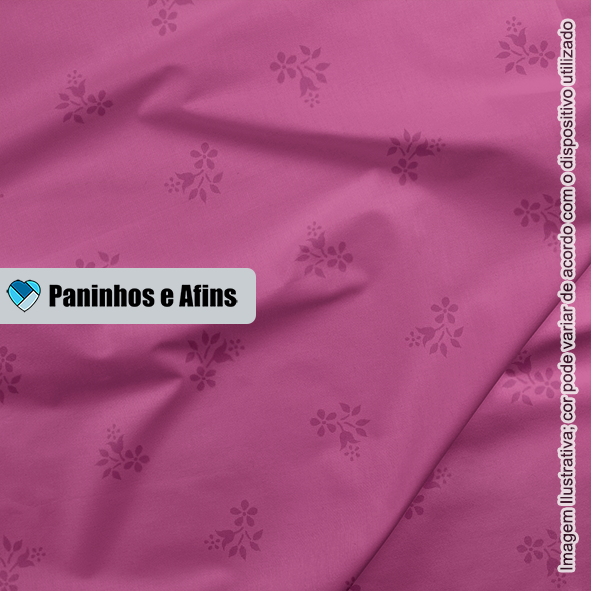 Mini Flor Pink - Basics & Colors - Fabricart - 50cm x150cm