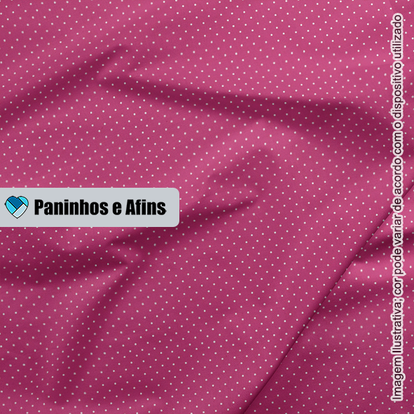 Micro Poá Pink - Basics & Colors - Fabricart - 50cm x150cm