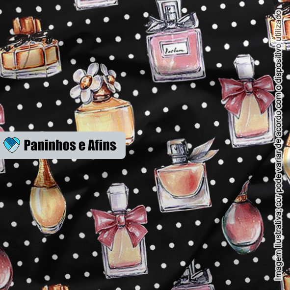 Perfumes - Coleção Necessaire - Fuxicos e Fricotes - Digital - 50cm X 150cm